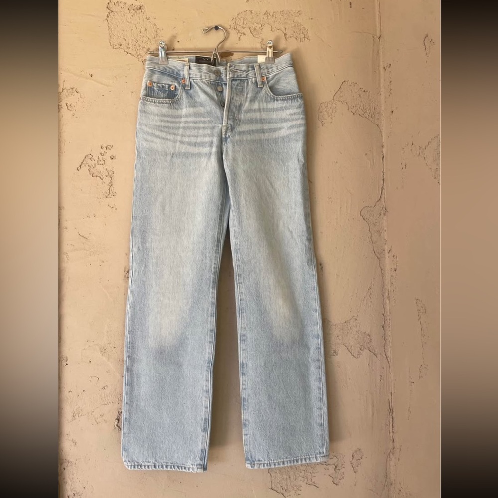 Levi's 501 90's Light Blue Straight Leg Women's Jeans